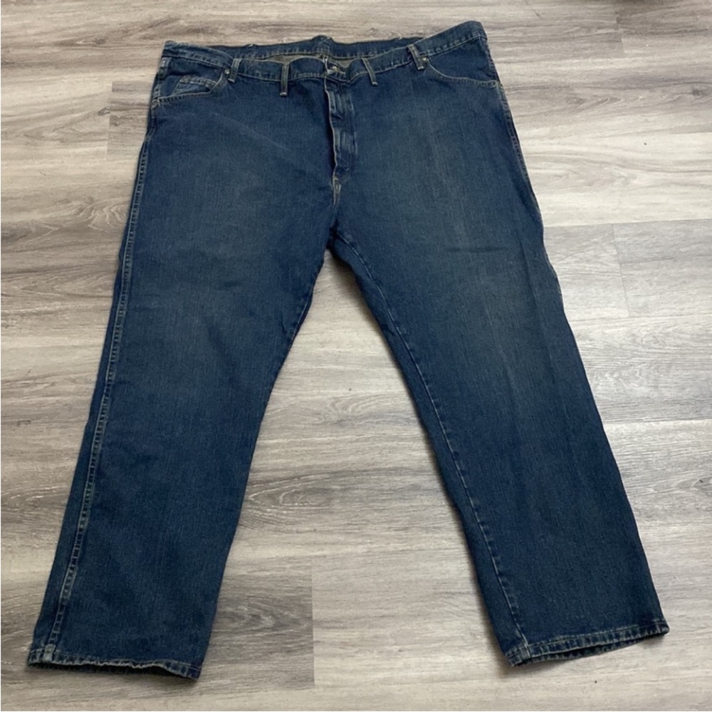 Wrangler Men's Dark Blue Relaxed Jeans